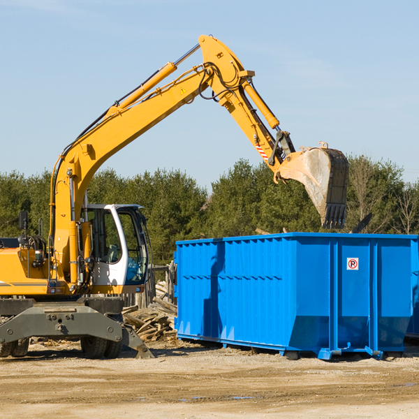 are there any restrictions on where a residential dumpster can be placed in Jasper OH